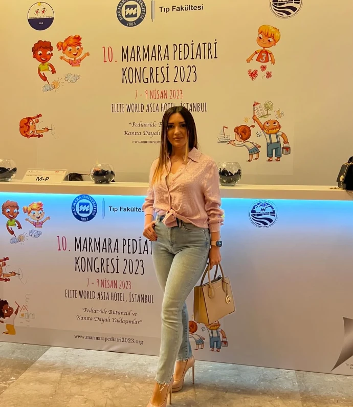 Gülnar Nəcəfova 10-cu Marmara Pediatriya Konqresində, İstanbul, 7–9 aprel 2023